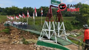 Kodim 0728/Wonogiri Hadirkan Dua Jembatan Gantung Garuda Demi Harapan yang Kembali Terhubung di Wonogiri