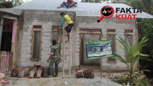 Palu yang Mengetuk Harapan, Prajurit TMMD Kebumen Percepat Rumah Baru Fahrudin