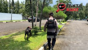 Polres Pekalongan Sterilisasi Gedung Setda Kajen Jelang Penyerahan Surat Gubernur Jateng