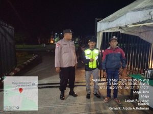 Anggota Polsek Maja Polres Lebak Laksanakan Patroli Malam Hari Antisipasi Gangguan Kamtibmas