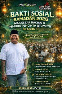 SOTR Season 9 Digelar 16 Maret 2026, Makassar Racing Family Salurkan Makanan Sahur dan Takjil