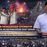 Bak Malam Tahun Baru! Lautan Motor Ramaikan Sahur On The Road Makassar Racing, Berlangsung Aman Tanpa Hambatan.