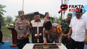 Polres Demak Resmikan Jembatan Merah Putih di Banjarejo, Akses Warga Kian Lancar