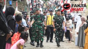 Pangdam IV/Diponegoro Resmikan Jembatan Gantung di Pemalang.