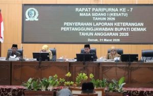 Bupati Demak Serahkan LKPJ 2025 ke DPRD, Jadi Bahan Evaluasi Kinerja Pemerintah