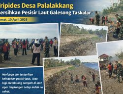 Tripides Desa Palalakkang Gelar Kerja Bakti Bersihkan Pesisir Laut