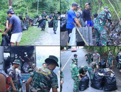Kemanunggalan TNI-Rakyat: Rindam XV/Pattimura Gelar Karya Bakti Bersihkan “Bumi Para Raja”