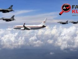 Langit Nusantara Dijaga Ketat, Pesawat Presiden Prabowo Dikawal Jet Tempur di HUT ke-80 TNI AU