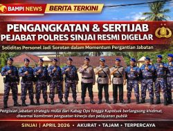 Kapolres Sinjai Pimpin Upacara Pengangkatan dan Serah Terima Jabatan Pamen dan Pama.