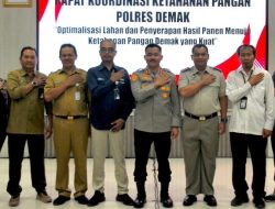 Andi Henu Wakil Administratur/ KSKPH Semarang Wakili Perhutani Hadiri Rakor Ketahanan Pangan Bersama Forum Lintas Sektor Di Polres Demak
