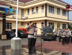 Kapolres Lebak Pimpin Apel Kesiapan Pengamanan May Day di Lapangan Mapolres Lebak