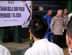Siap Naik Pangkat, Puluhan Personel Polres Trenggalek Ikuti Ujian Bela Diri