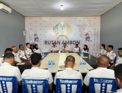 Dalam Upaya Tingkatkan Pelayanan, Rutan Ambon Terima Pengarahan dari Kalapas Ambon