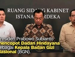 Presiden Prabowo Ganti Pimpinan Badan Gizi Nasional, Dadan Hindayana Diberhentikan