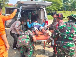 Kodim 0701/Banyumas Gelar Latihan Aplikasi Sistem Blok Penanggulangan Bencana Alam Banjir