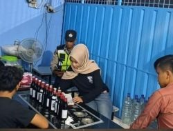 Polsek Gubug Gelar Razia Pekat Kafe & Warung di Gubug Digerebek Puluhan Botol Miras Disita…!!