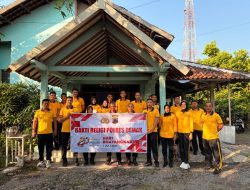 Polres Demak Bersihkan Tempat Ibadah, Wujud Pengabdian Menyambut Hari Bhayangkara Ke-80