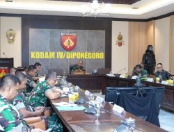 Akselerasi Militansi Prajurit, Pangdam IV/Diponegoro Terima Paparan Kesiapan Latihan Jajaran