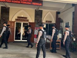 Polresta Pati Patroli Gereja, Pastikan Ibadah Minggu Berjalan Aman dan Kondusif