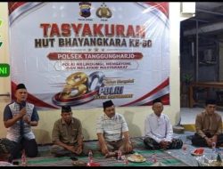 Asper/KBKPH Tanggung Hadiri Malam Tirakatan/Tasyakuran HUT Bhayangkara ke-80 Di Polsek Tanggungharjo