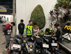 Polres Kudus Bubarkan Balap Liar, Belasan Motor Langsung Diangkut Petugas