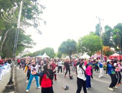 PORPI dan ASKI Ramaikan CFD Siantar Bersama KORMI, Warga Antusias Ikuti Senam Massal dan Nobar Piala Dunia 2026