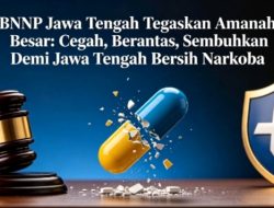 BNNP Jawa Tengah Harus Bekerja Penuh Amanah Besar: Cegah,Tak bisa Sembuhkan Berantas, Demi Jawa Tengah Bersih Narkoba Wisnu Desak Penuh Kejujuran, Pengawasan Ketat & Sanksi Tegas Bagi Pelanggar Maupun Oknum yang Tidak Amanah