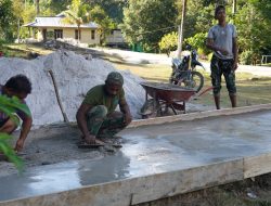 TMMD Ke-129 Kodim 1807/Sorsel Optimalkan Akses Wisata Air Terjun Kampung Sesor Melalui Pembangunan Jalan dan Tangga