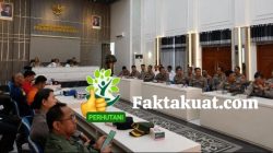 Titus Aryanto Administatur/ KKPH Telawa Hadiri Rakor Siaga Kebakaran Hutan & Lahan Di Polres Grobogan