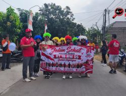 Semarak HUT ke-81 RI, Warga Jamus Sayangan Gelar Jalan Sehat, Lurah Moh Rifa’i Apresiasi Kekompakan Warga