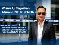 Wisnu Aji tegaskan: Semua aturan berlaku untuk semua batas jarak, pemberitahuan & ketertiban wajib ditaati! Pastikan unjuk rasa 27 Agustus berjalan tertib, damai & kondusif!