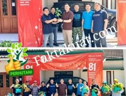 Rayakan HUT Kemerdekaan RI ke-81 Perum Perhutani KPH Telawa Bagikan 135 Bibit Jati