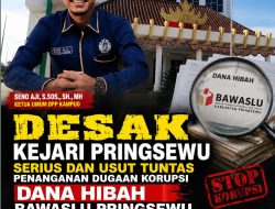 Dugaan Korupsi Dana Hibah Bawaslu Pringsewu Tahun 2024, DPP KAMPUD Desak KEJARI Serius dan Usut Tuntas