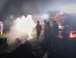 Polsek Kawunganten Gerak Cepat Tangani Kebakaran Tempat Penyulingan Kayu Putih