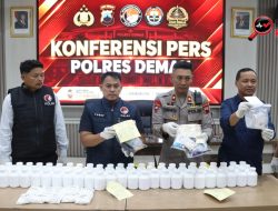 Polres Demak Sita 74.000 Pil Yarindo dan Puluhan Gram Sabu